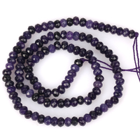 AsVrai U 3x4mm Rondelle à facettes naturelles Agate noire Pierre blanche Perles de jade pour la fabrication de bijoux DIY Bracelet Collier Accessoires