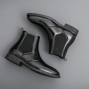 Botas de Tobillo Doradas para Hombre, Talla Grande 46, Punta Puntiaguda, Modernas y de Lujo, de Cuero Brillante, 2026 - Product Image 3