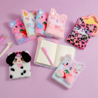 Mini Carnet personnalisé Nouveau modèle Carnet en peluche avec stylo pour étudiants