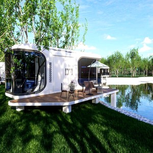 Case Container Modulari Espandibili a Basso Costo 40ft 20ft Casa Container Stile Astronave - Product Image 5