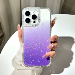 Fashion Design 3 in 1 PC colorato antigraffio IMD custodia per cellulare antiurto per ZTE A76 5G - Product Image 2