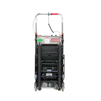 Chariot d'escalier électrique pliable à quatre roues certifié CE 300 kg avec moteur, chariot à main motorisé, outils de shopping personnalisables OEM