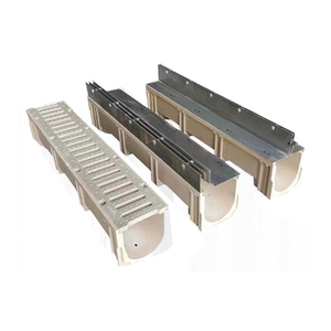 Gouttière de drainage des eaux pluviales en forme de U Canal de drainage en résine en forme de U Canal de drainage de surface industriel pour application sur les parkings - Product Image 5