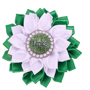 אנחנו נשים אופנתיים האגודה מיוזגת פרחים ירוק ולבן אמייל מכתב קסמי את הקישורים משולבים - Product Image 4