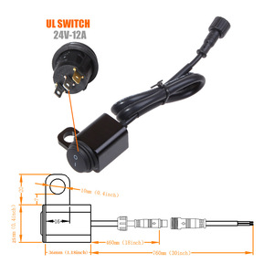 Xe Máy Rocker Tắc ON OFF Nút Tay Lái Phanh Tàu Loại Chuyển Đổi Không Thấm Nước Chuyển Đổi Phù Hợp Đèn Pha Sương Mù Ánh Sáng Interrupter - Product Image 5