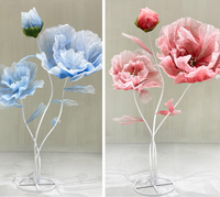 Elektrische automatisch openende en sluitende kunstbloemen voor bruiloften, gangmarkeringen en etalagedecoraties