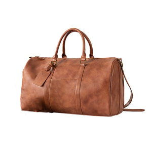 Vegan deri küçük seyahat çantası hediye erkekler kadınlar için Dduffle çantası seyahat çantası taşımak - Product Image 2