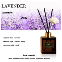Diffuseur de roseaux d'aromathérapie personnalisé de 200ml avec motif de fleurs assainisseur d'air d'huile essentielle écologique pour la maison