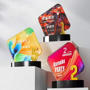 従業員激励プログラムと営業コンテストのためのカスタムクリスタル賞 - Product Image 3