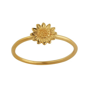 Nuovo <span class=keywords><strong>Anello</strong></span> alla Moda in Oro 18k a Forma di Girasole, <span class=keywords><strong>Anello</strong></span> Delicato per Donne e Ragazze, <span class=keywords><strong>Anello</strong></span> da Sposa, Gioielli Regalo - Product Image 1