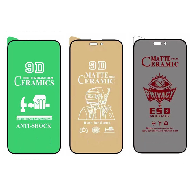 Privacy Screen Protector Soft Film for Redmi Note 13 Pro Turbo 3 Anti Spy Peeping Matte Ceramic Film for Samsung A55 A15 S24
