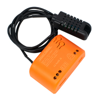 Interruptor inteligente Tuya con control de temperatura y humedad, interruptor de 12V y 24V con sensor TH, funciona con Alexa ,Google Home, WiFi, 1 unidad