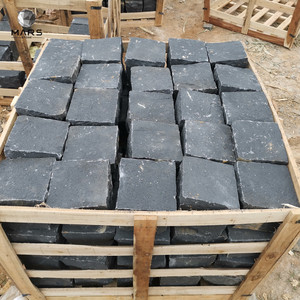 Nhà Máy Giá Rẻ Zhangpu Đen Bazan Lát Đá Tự Nhiên Cube Cobble Cho Ngoài Trời - Product Image 2