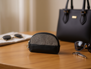 Portamonete da donna con chiusura a cerniera, in microfibra, in pelle sintetica, portafoglio compatto per l'uso quotidiano - Product Image 2