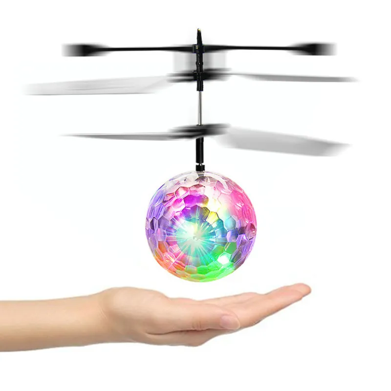 Zigo tech sensor infravermelho controle de movimento, rc brinquedo, mini led, bola voadora, helicóptero