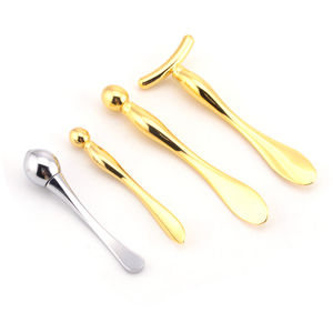 Mini Metallo di <span class=keywords><strong>Trucco</strong></span> Spatola, Mini Cucchiaio, Bellezza Scoop per Estetica Del Viso - Product Image 3