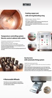 Machine de production et de traitement automatique de snacks en Chine, pour le revêtement par pulvérisation de céréales, de noix, d'arachides et de sucre, avec fonction de formage en flocons