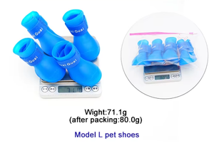รองเท้าบูทกันฝนสำหรับสุนัข<span class=keywords><strong>น่า</strong></span><span class=keywords><strong>รัก</strong></span>, กันน้ำกลางแจ้งกันลื่นสำหรับสัตว์เลี้ยง - Product Image 5