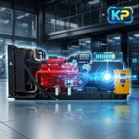Groupe électrogène diesel mobile de secours MTU refroidi par eau, triphasé, 530 kW/662,5 kVA, 1500 tr/min, démarrage électrique 12 V CC, 50/60 Hz, type remorque