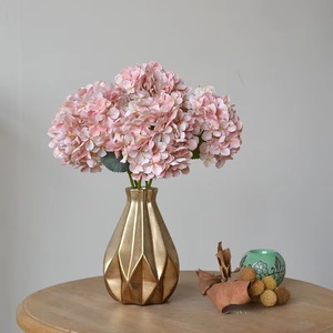 High Quality Indoor Wedding <b>Decoration</b> Artificial Flower Single Branch Silk Cloth Hydrangea for Valentines Day - Product Image 3
