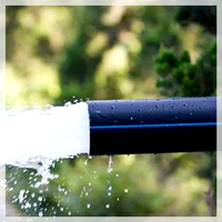 Tuyau d'eau souterrain en PEHD de grand diamètre SDR11 DN500 DN710 DN900, tuyau en plastique anti-UV pour l'infrastructure de l'alimentation en eau publique