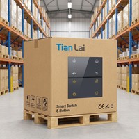 TIANLAI M9 영국 호텔 벽 소켓 및 스위치 브러시 브론즈 투야 스위치 스마트