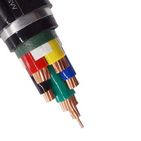 Cable de Alimentación de 4 Núcleos con Aislamiento de PVC VV4x4mm 0.6/1KV-8.7/15KV, Cable de Cobre para Construcción VV VV22, Clasificación IP67, Voltaje de 1.5-800mm