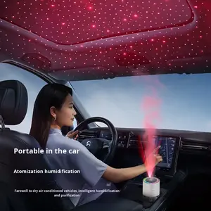 2024新款星空顶USB夜灯塑料加湿器车载家用36dB静音0.5L以下容量1年保修 - Product Image 3