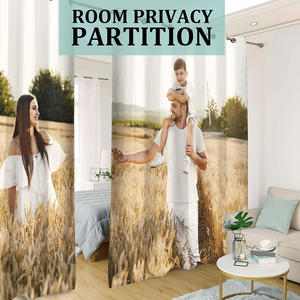 Rideaux occultants personnalisés avec photos, <span class=keywords><strong>texte</strong></span>, bruit, draperies pour fenêtres, chambre à coucher, salon, bureau, club - Product Image 2
