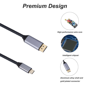 Cavo Syong da USB-C a DisplayPort 8K60MHZ, in Rame Bear con Guscio in Alluminio e Treccia, per Telefono, TV, Laptop, Desktop, Tablet, Proiettore - Product Image 2