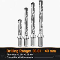 SERTAN Foret couronne 36 01 40 mm pour perçage profond intensif, porte-outil de type pelle, tête rotative, lame CNC rapide
