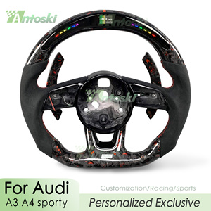 <span class=keywords><strong>S</strong></span>-<span class=keywords><strong>Line</strong></span> Half para volante de carbono Alcantara para Audi Q8 SQ8 <span class=keywords><strong>A3</strong></span> A4 B9 A5 B8 A6 C7 A7 S3 S4 RS3 RS5 RS7 RS6 botón de inicio - Product Image 2