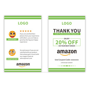 Dịch vụ đánh giá thương mại điện tử tốt sau khi bán hàng thẻ cho các cửa hàng trực tuyến phiếu giảm giá tùy chỉnh bưu thiếp thiệp chúc mừng - Product Image 2