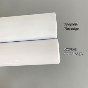 Nuevo Vaso Delgado de 20 oz con Forma Recta en L, Borde Plano, Sublimable, Base de Goma y Tapa - Product Image 4