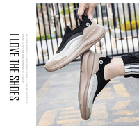 Chaussures de course à enfiler pour hommes, tige en tissu extensible, respirantes, légères, amortissantes, sportives, tendance estivale, chaussures en mesh