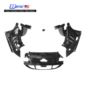 296 Juego de cubiertas de fibra de carbono hechas a medida para el compartimento del motor trasero para Ferrari 296 GTS 2021-2025 - Product Image 1