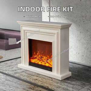 Kits de Chimenea Eléctrica Portátil Moderna para Interiores, la Mejor Alternativa al Propano, Calentador Independiente con Inserto de Leña para Sala de Estar - Product Image 4