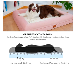 Küçük köpekler kediler için çıkarılabilir yıkanabilir kapak ile Modern lüks ortopedik köpek kanepesi peluş bellek köpük - Product Image 3