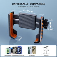 Nouveau support de téléphone de vélo d'équitation à verrouillage rapide Double ouverture latérale supports de téléphone extérieurs pour les E-BIKE