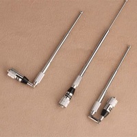 Antena telescópica CB de 27Mhz, antena de varilla plegable de acero inoxidable de largo alcance, mejora de señal para Walkie Talkie directo de fábrica