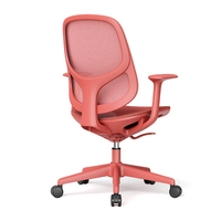 Chaise de bureau moderne pour la maison, chaise de travail ergonomique à dossier moyen, chaise de bureau confortable en maille avec braille
