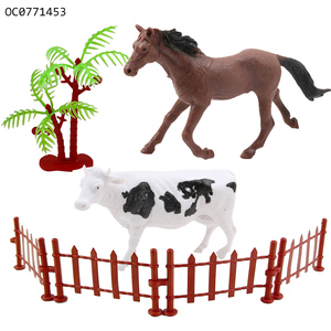 Jouet <span class=keywords><strong>de</strong></span> simulation d'<span class=keywords><strong>animaux</strong></span> <span class=keywords><strong>de</strong></span> <span class=keywords><strong>ferme</strong></span> montessori en plastique, 6 pièces - Product Image 3