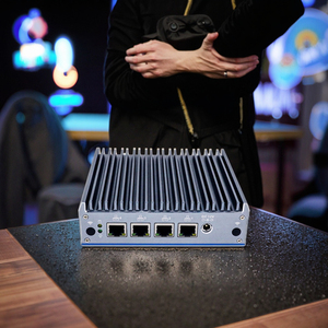 Partaker không quạt Mini PC j4125 nhúng điều khiển công nghiệp DDR4 4 LAN Sim 1 HD 1 dp máy chủ vi văn phòng cấp công nghiệp máy tính - Product Image 1