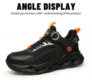 8855 ZG <span class=keywords><strong>scarpe</strong></span> di sicurezza <span class=keywords><strong>leggere</strong></span> in acciaio traspirante per uomo nero <span class=keywords><strong>scarpe</strong></span> di sicurezza invernali prezzo di fabbrica per l'autunno estate - Product Image 5