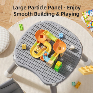 Table d'étude multifonctionnelle 5 en 1 pour enfants, réglable en hauteur, avec chaise à bascule et siège <span class=keywords><strong>rehausseur</strong></span> pour <span class=keywords><strong>repas</strong></span> - Product Image 6