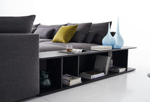 أريكة فاخرة تصميم إيطالي لغرفة المعيشة, أريكة من القماش على شكل حرف L باللون الرمادي - Product Image 3