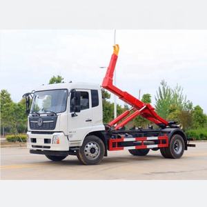 Suministro de fábrica DONGFENG 12CBM 14CBM Gancho hidráulico Camión de basura con contenedor de basura - Product Image 1