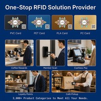 Carte PVC d'entreprise NFC Ntag216 personnalisée avec puce RFID 13,56 MHz, codage sans contact, badges d'identification et d'accès d'entreprise