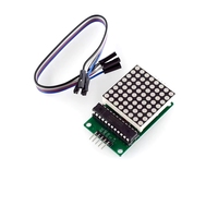 (bsc) Max7219 8*8 Merah Mcu Led Display Control Diy Kit Modul Dot Matrix Untuk Arduino