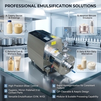 Pompe émulsifiante à cisaillement élevé de qualité alimentaire automatique, matériau SUS304 Ti, broyeur homogénéisateur liquide pour le traitement chimique
